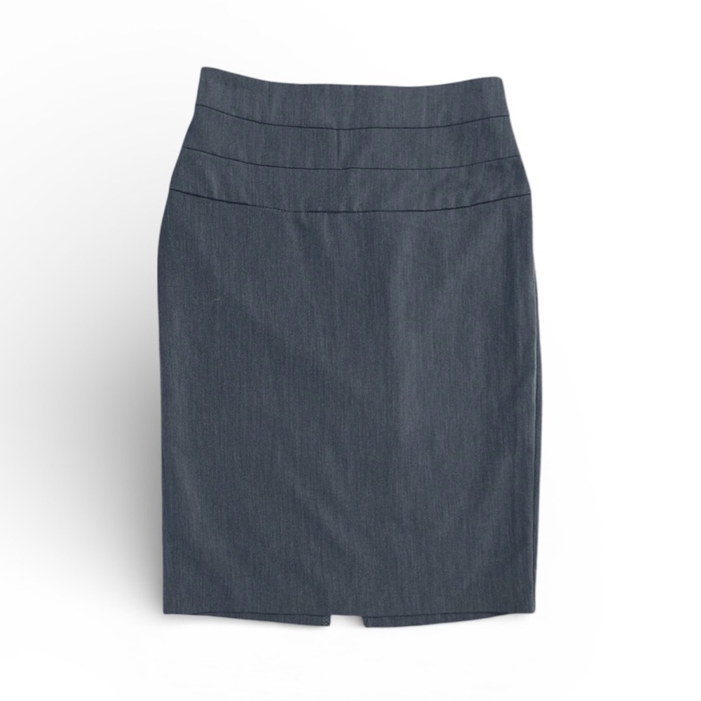 Venus Gray Pencil Skirt Tummy Control Stretch Business Casual Workwear S 6